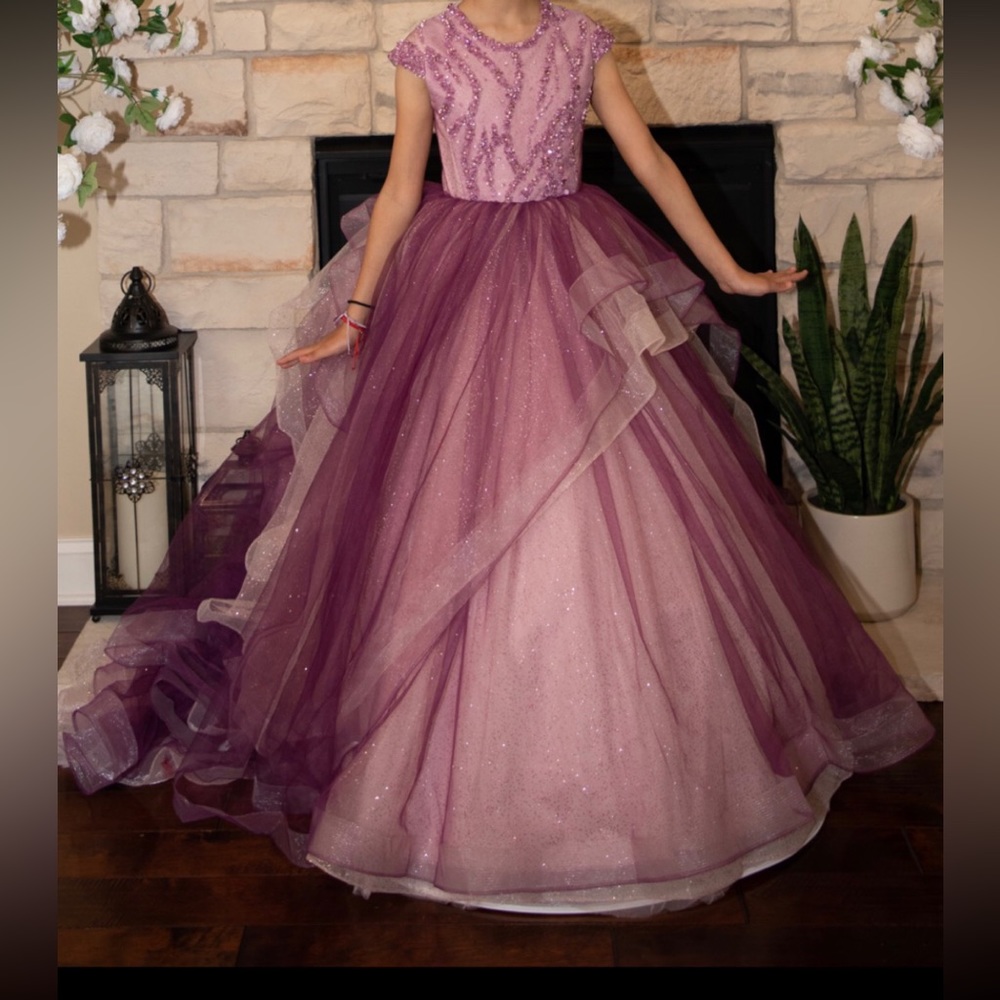 Girls pageant dress from kingdom boutique